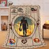 Two frog patterns digital-printed polyester Bedroom velvet flannel soft sofa cover blanket Fleece sofa cover blankets for beds