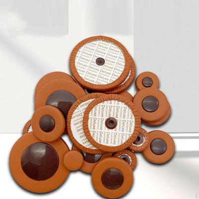 25Pcs Alto Sax Pads Leather Professional Durable Protect The Keys with Multi Size for
