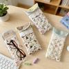 Quilted Cotton-Sunglasses PouchPortable Pressure-resistant Sunglasses Storage Bag for Girl Portable Glasses Case