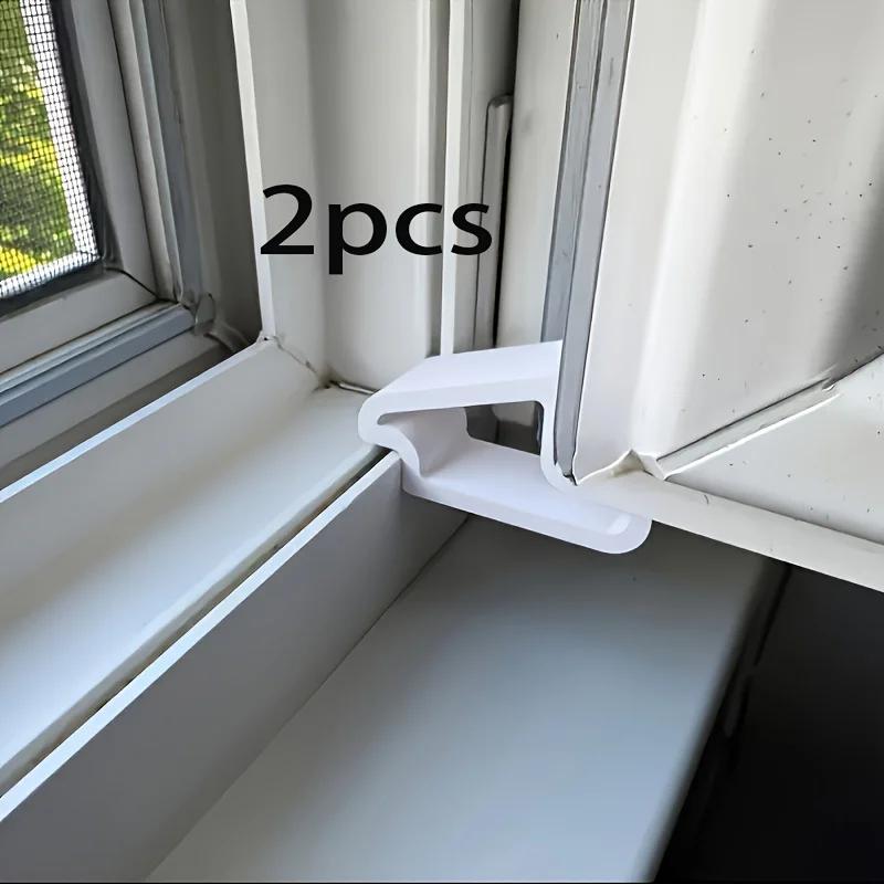 1/2 Pcs New Window and Balcony Door Stopper,Heavy Duty Window Stopper,Non-Slip ,Secure Grip,Windproof,Plastic Window Stop Block