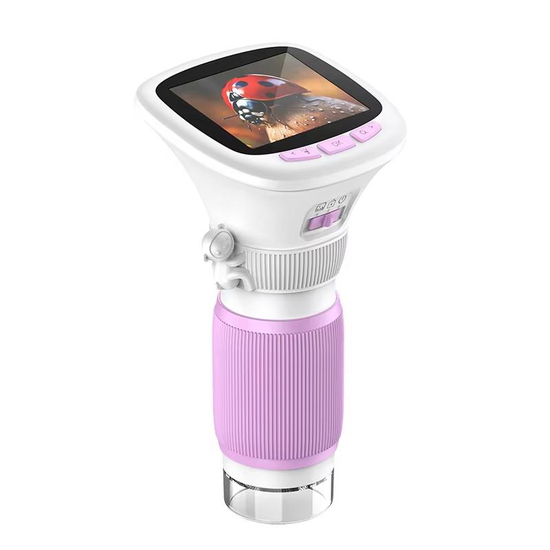 

Children s Handheld Digital Camera Microscope 2-in-1 Explorer Magnifier рожевий