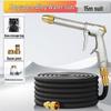 High-Pressure Car Wash Water Gun Set with Retractable Hose and Foam Pot