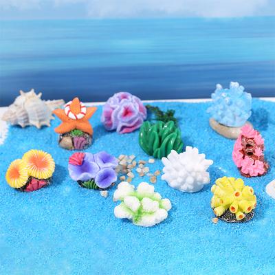 Simulated Resin Coral Decorative ItemsAquarium Fish Tank Landscape Small Coral Resin Handicraft Decorative Items