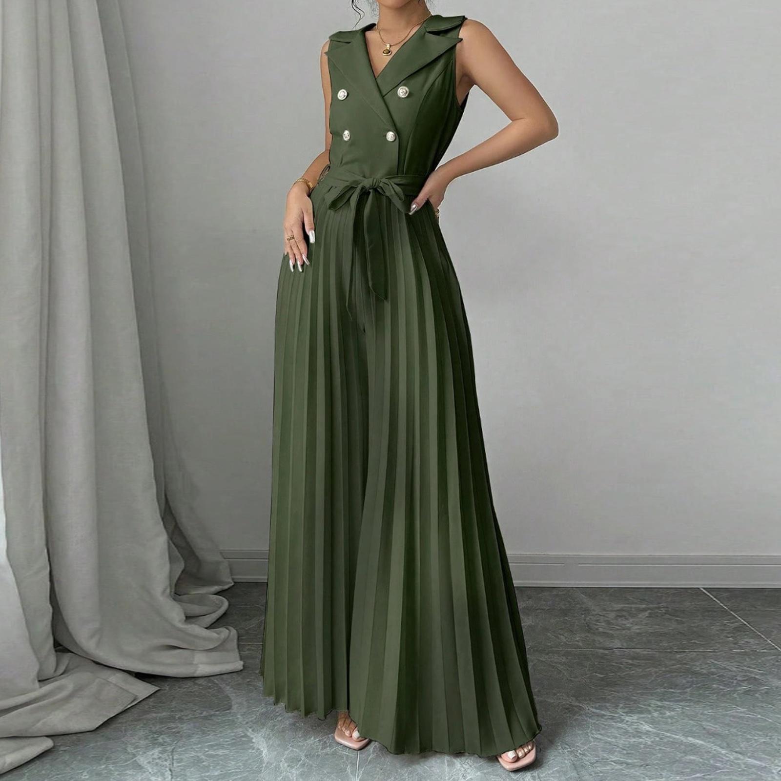 

Short Rompers For Women Deep V Neck Sleeveless Jumpsuit Loose Fit Work Overalls Dressy Casual Summer Jumpsuits XXL