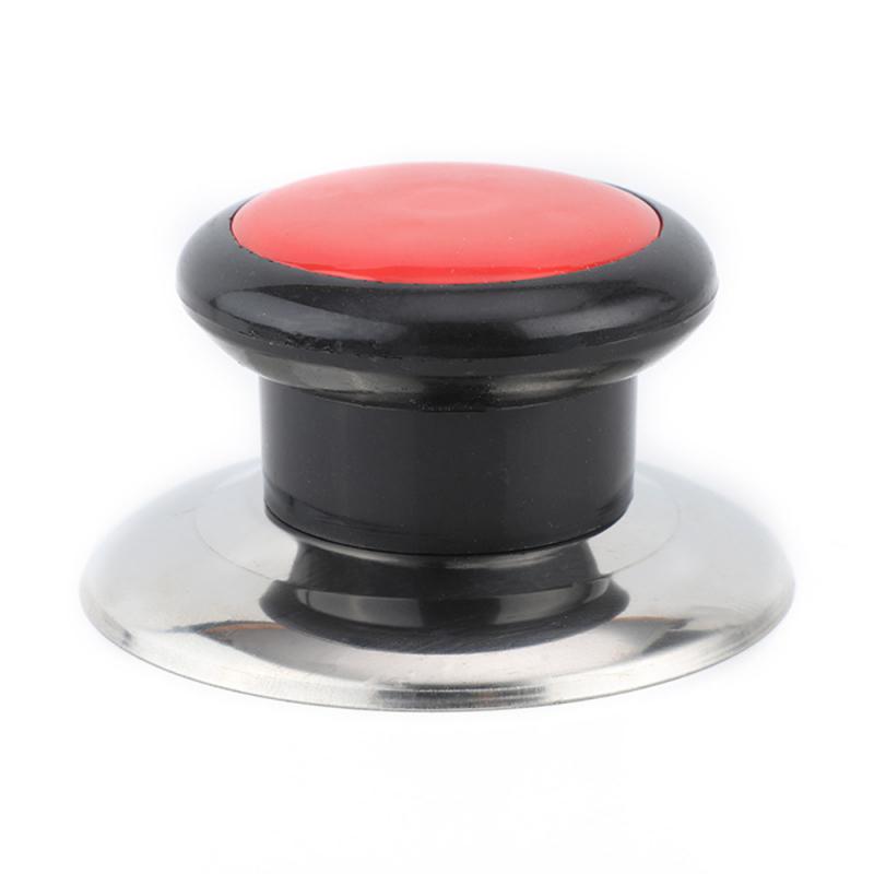 Pot Pan Lid Cover Anti-scalding Pot Plastic Kitchen Gadgets Pot Lid Handle Stainless Steel Base Kitchen Flip Cover Modern