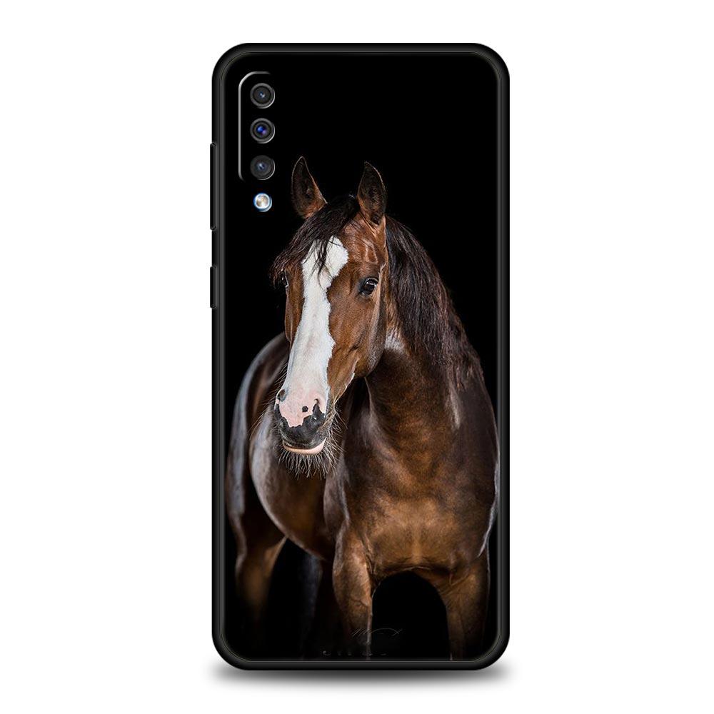 Animal Horse Phone Case for Samsung Galaxy A56 A54 A42 A36 A34 A26 A24 A16 A14 A12 A06 A50 A52 A10 5G Soft TPU Shell Fundas Bags