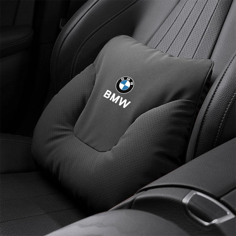 OEBX9 Car Seat Soft Headrest Suede Neck Pillow Waist Cushioning Sticker For BMW G80 G06 G07 G42 G14 G15 G16 F82 F20 F21 F83 M2 M3 M4 M
