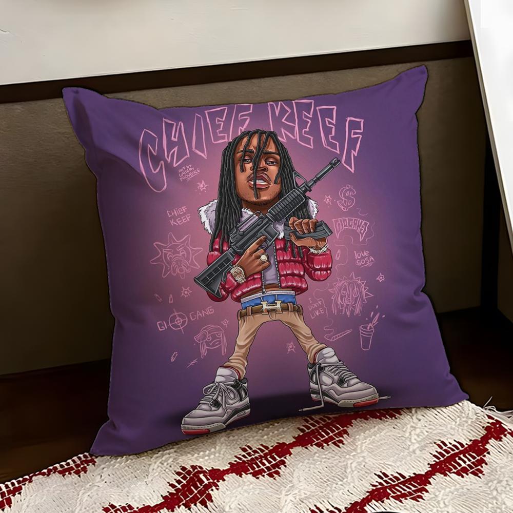 Rapper CChief KKeef Cushion Cover Reversible Soft Durable Pillow Cover Home Car MultiScene Use for Daily Comfort
