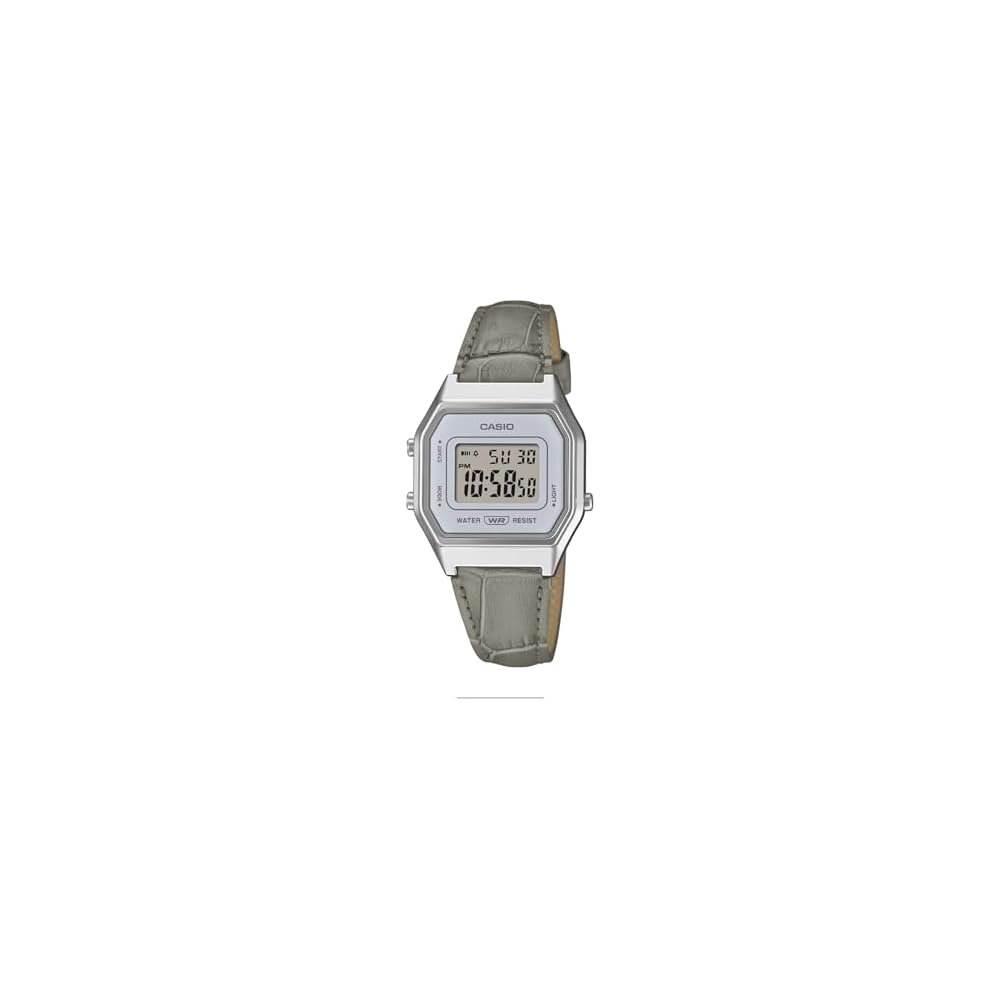 Casio Classic LA680WEL-8A2JF Women s Silver Watch with Digital Display and Stainless Steel Band