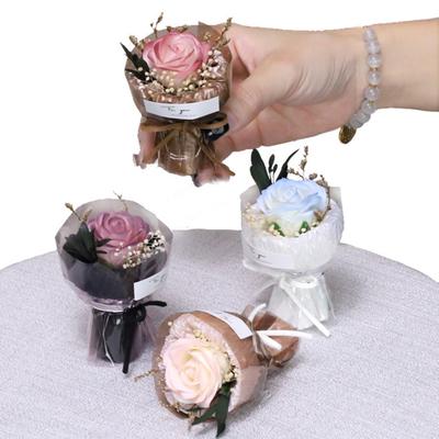 Bouquet tascabile Mini fiori artificiali Rose finte tascabili Girasole Bouquet portatile Souvenir