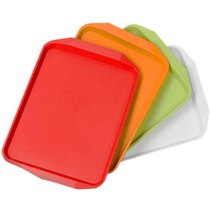 MOLUONA Rectangular Non-slip Plastic Serving Tray
