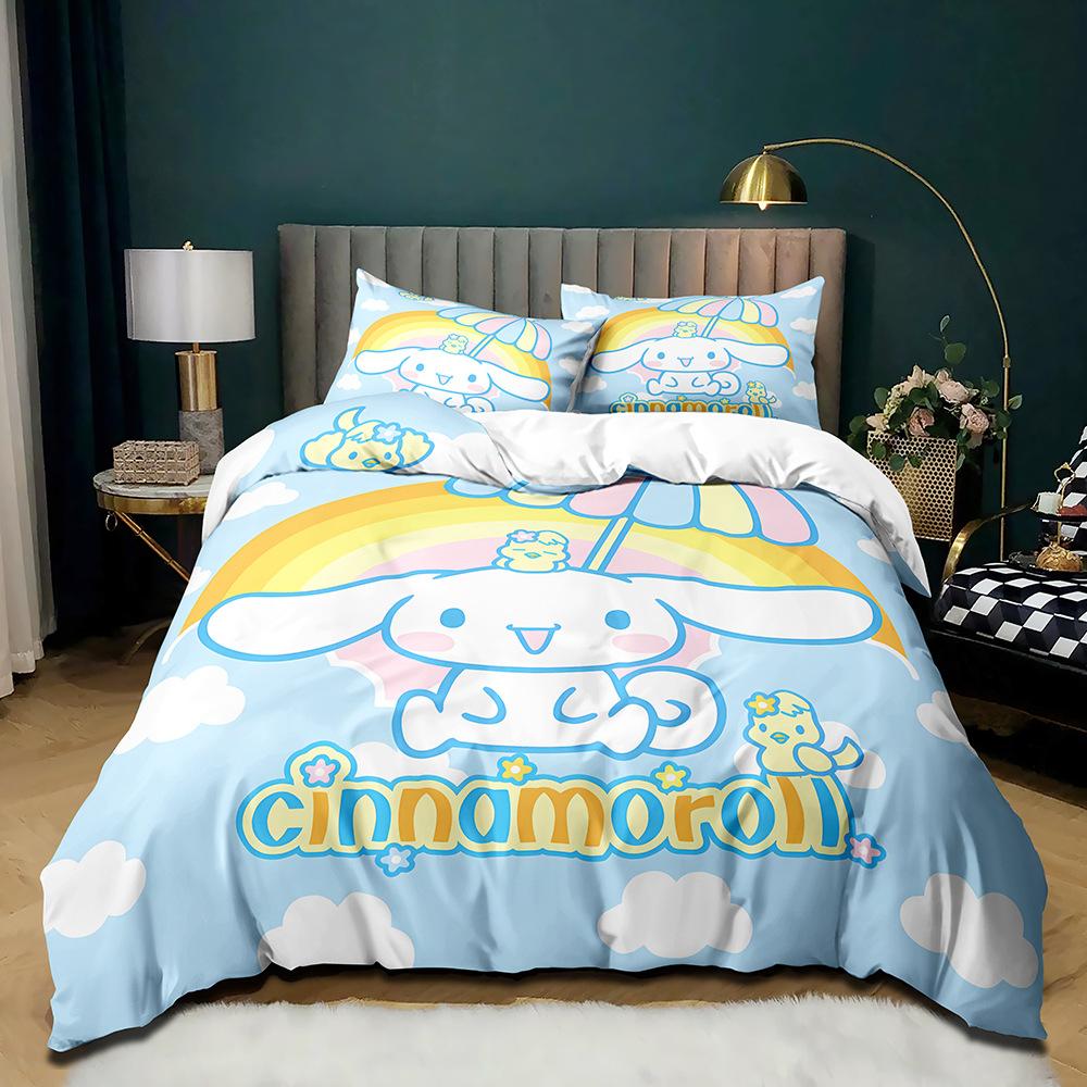 Big-Eared Dog Kulomi Animation Single Dormitory Three-Piece Quilt Cover Quilt Cover