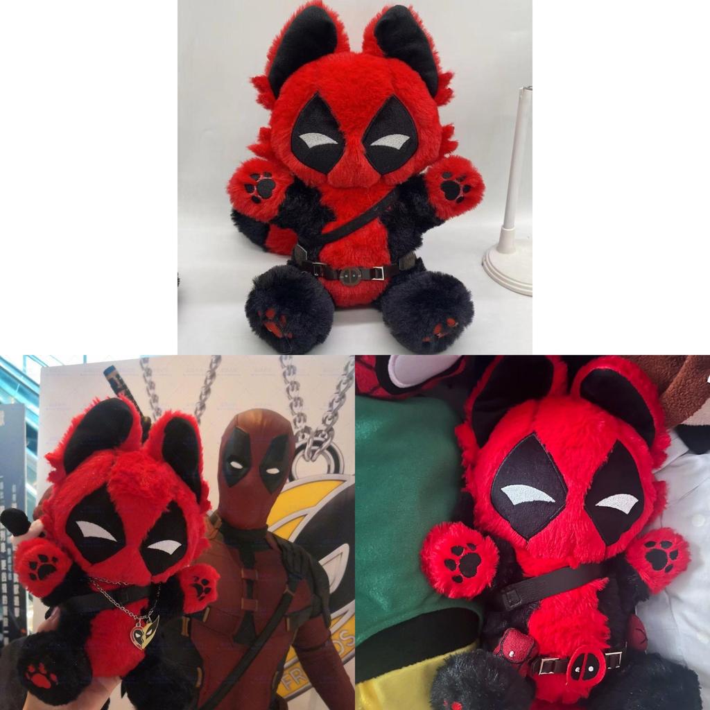 Pluszowa Lalka Deadpool 30cm Miękka Postać z Kreskówki Pluszowa Zabawka Dla Nastolatków i Dzieci