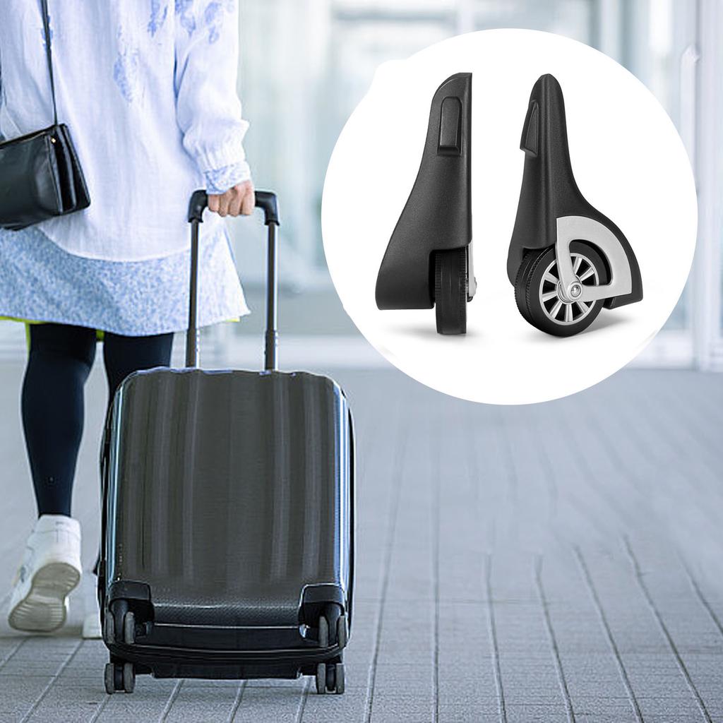 1 Pair Luggage Swivels Wheels Suitcase Wheels Replacement Trunk Wheels Travel Suitcase Caster Wheels for Luggage