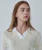 Mimi Kawi Color Block Knit Top/Ivory