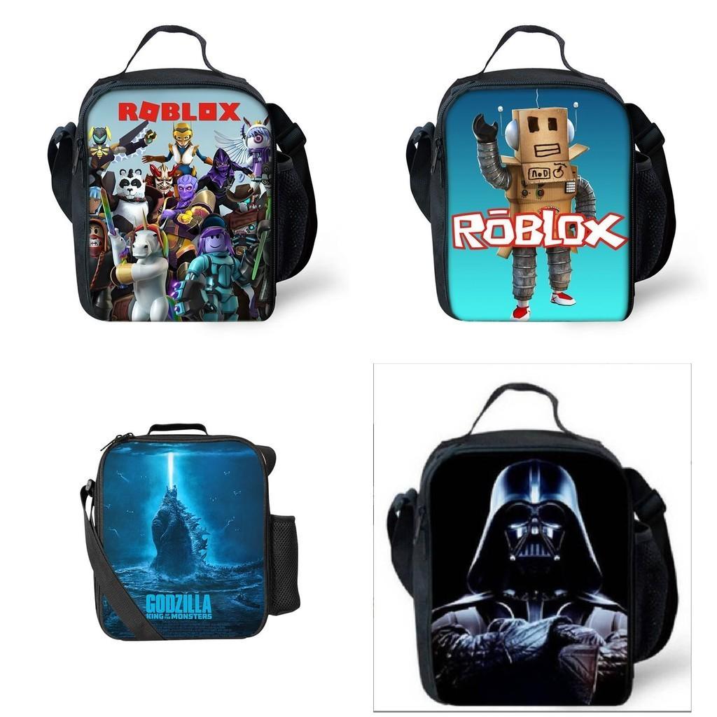 Trendige Roblox Lunchtasche für Schüler und Büroangestellte Oxford-Stoff Umhängetasche