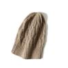 100% Cashmere  Cable Knitted Beanies New Design Custom Unisex Hats