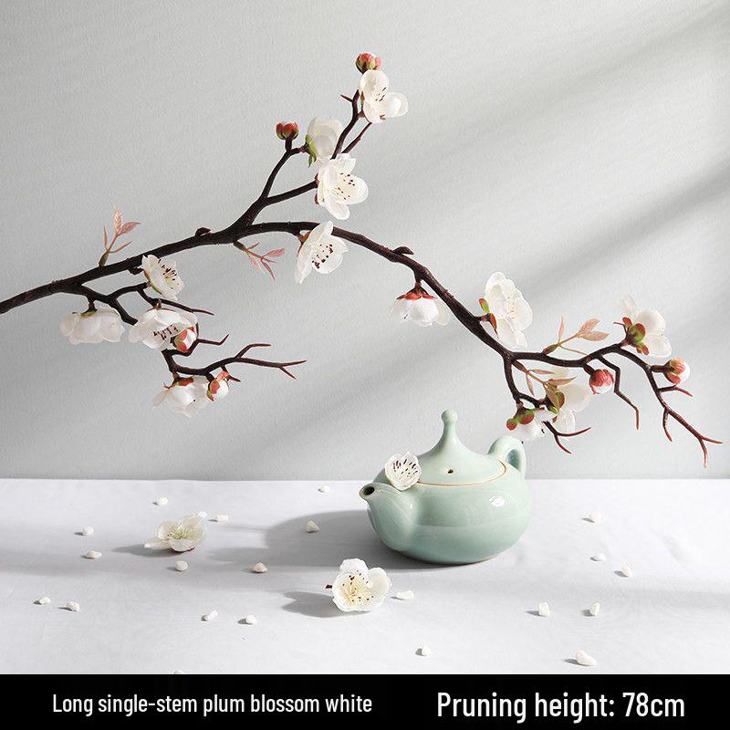 Artificial Plum Blossom Tree Branch Ornament - Ancient Style Indoor Decor and Dance Prop
