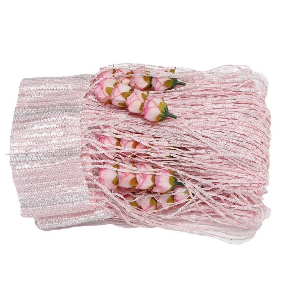 100x200cm Vestibule String Curtains Rose Flower Divider Curtains Door Line Curtain For Living Room