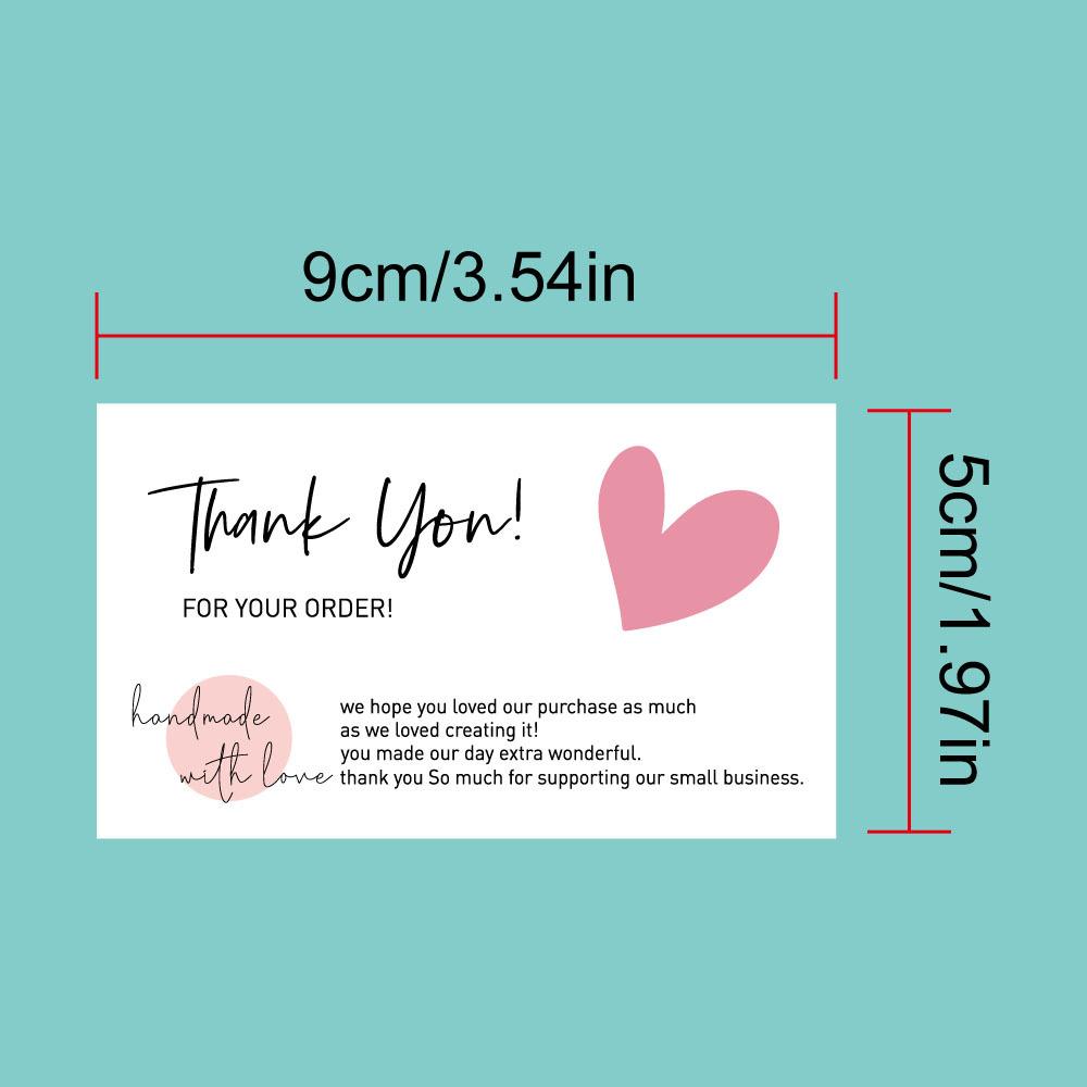 50 Cards/pack, Greeting Cards, Thank You Cards, Paper Cards, Thank You for Your Order, Thank You Cards, Small Businesses, Thank You Cards