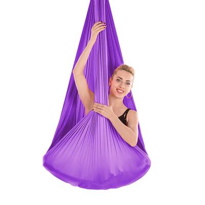 4*2.8m GYM Home Fitness Nylon Aerial Silk Yoga Hammock Anti-Gravity Inversions Swing Pilates Yoga Belt Body Building Shaping