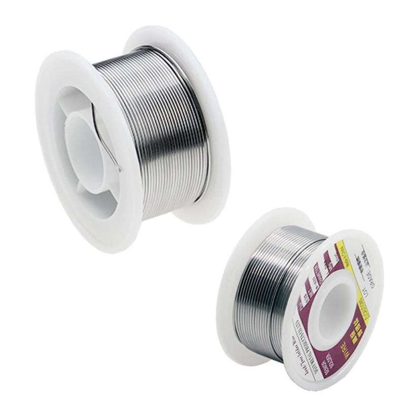 50/100G Tin Wire Soldering Wire With Flux Melt Rosin Core Solder Roll No-Clean Electrical Repair Solder For Soldering 0.8/1.0Mm