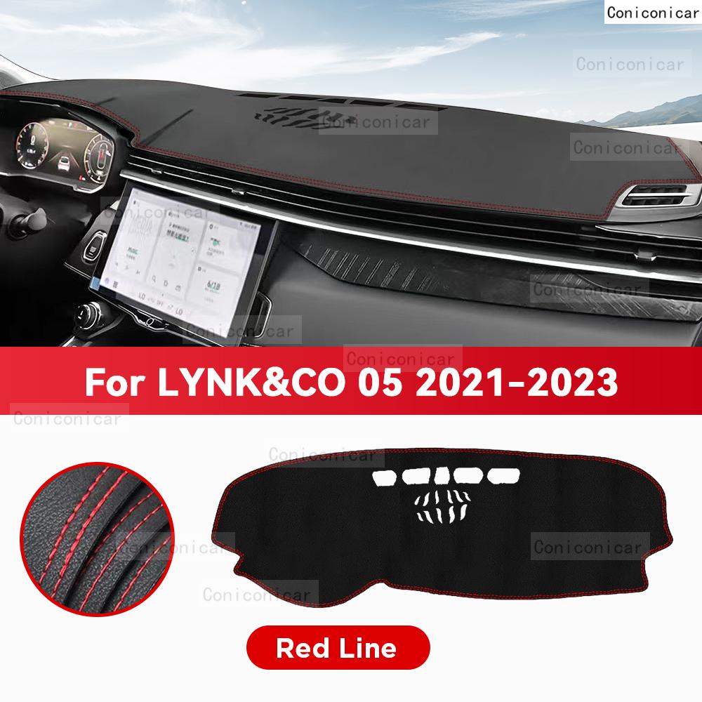 For LYNK&CO 05 2021 2022 2023 Car Dashboard Cover Mat Sun Shade Pad Avoid Light Mat Instrument Carpet Protection Accessories