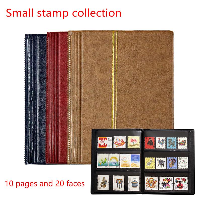 10 Pages 20 Sides Stamps Collection Album Empty Stamps Collecting Storage Book Collection Booklet Organizer Album