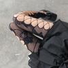 Lolita Fishnet Socks Printing Pantyhose Hollow Lace Tights Female Stockings Body Stockings