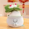 Plush Charming Office Green Plant Doll Unique Buddha Design Ideal Gifting For