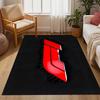 Kräftiges weißes Logo Design Fußmatte Geeignet für Außenbereiche Eingangsbereiche Esszimmer Spielzimmer Rutschfester Teppich Büros dekorieren Perfektes Geschenk für Frauen/Männer
