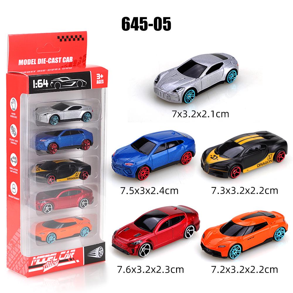 1:64 Alloy Toy Car Racing & Police Model Set for Kids
