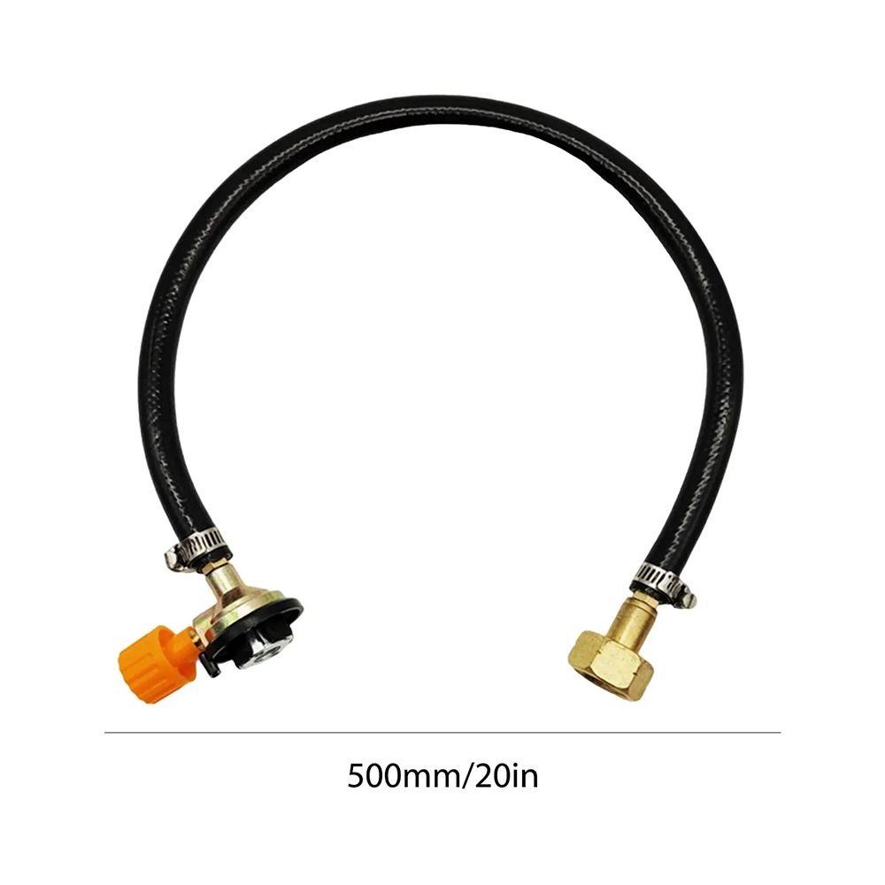 1 szt. Szczelny Adapter do Napełniania Gazem Gumowa Wielorazowa Rurka Konwerter Cylindra Zawór Wężyk Oplatany Złączka Zbiornika Napełniającego Akcesoria