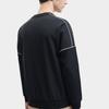 FILA Solid Color Logo Crew Neck Sweatshirt Men Tops Black A51M331222F-BK