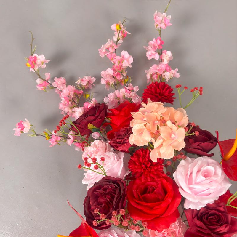 Cross-Border Floral Arch: Long Strip Wedding, Banquet, Birthday Decoration with Artificial Flowers