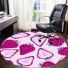 1pc Strawberry Pattern Carpet for Office, Non-slip, Soft and Durable Office Rug, Perfect for Office yy260128064
