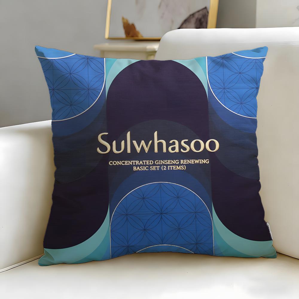 

classic skincare brand Sulwhasoo Cushion Cover Soft & Easy-Wash Pillow Case – Versatile for Couch, Bed, Travel and Office 30cmx30cm