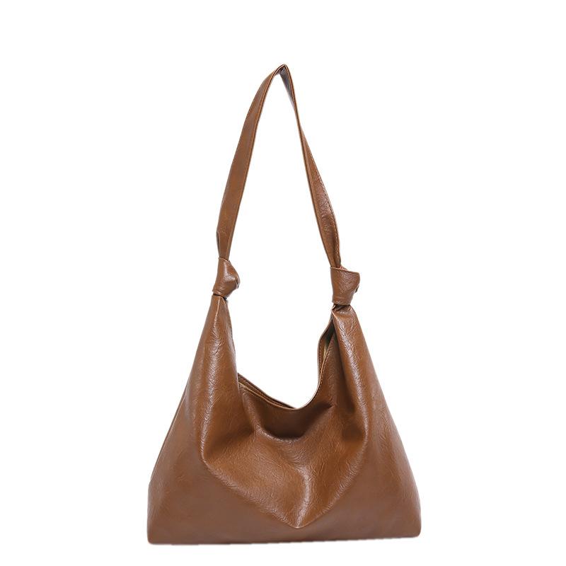 Large capacity commuter handbag bag women's new fashion retro shoulder bag casual versatile underarm tote bag