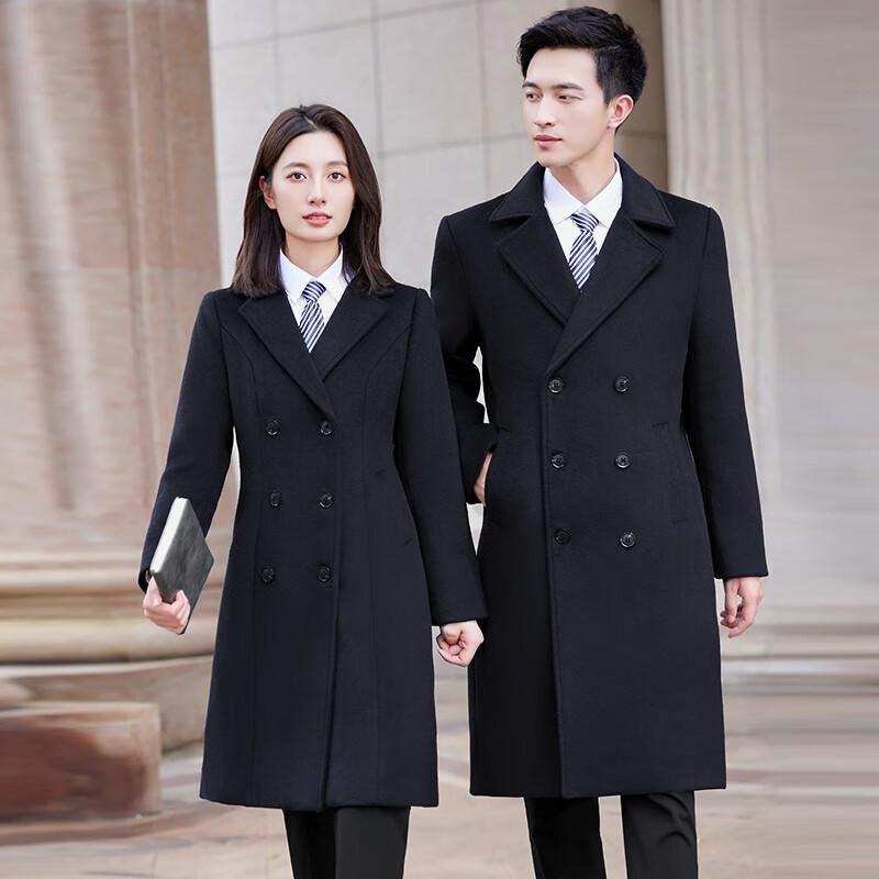 

Trolman Unisex Padded Mid-Length Wool Blend Suit Coat 3XL