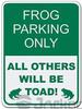 Wall Decor Metal Sign   Parking Only All Others Will Be Toad Sign Funny Aluminum Metal Signs Retro Metal Tin Sign Plate