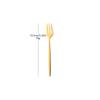 4Pcs Gold Fruit Cake Dinnerware Set Mirror Stainless Steel Tea Fork Set Snack Dessert Fork Small Salad Cutlery Kitchen Utensils