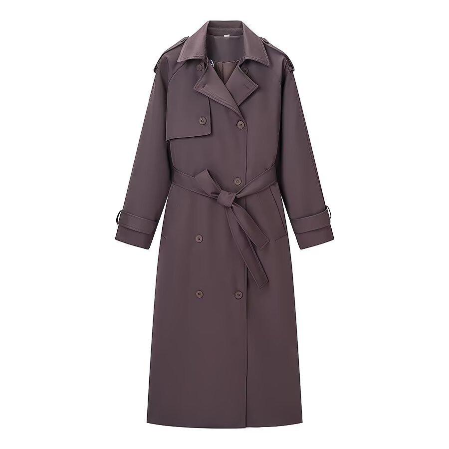 European and American Style, New Women's Clothing, Fashionable, Casual, Versatile, Thickened Long Trench Coat