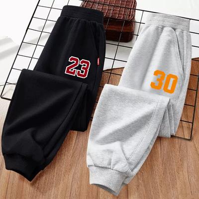 Children Basketball Number Sweatpants Boys Spring Autumn Long Pants Sports Jogging Trousers