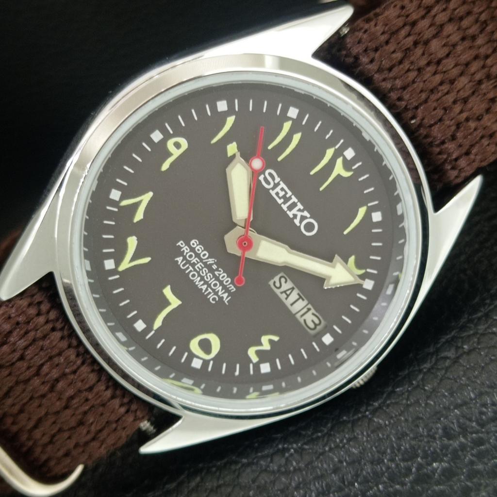 

АВТОМАТИЧЕСКИЕ ВИНТАЖНЫЕ ВОССТАНОВЛЕННЫЕ SEIKO 6309A ЯПОНИЯ МУЖСКИЕ ЧАСЫ С КОРИЧНЕВЫМ ЦИФЕРБЛАТОМ a442750-1