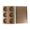 Carbon Steel Kitchen Easy to Release Non-stick Baking Tool Hamburger Bun Mold Loaf Pan Muffin Tray