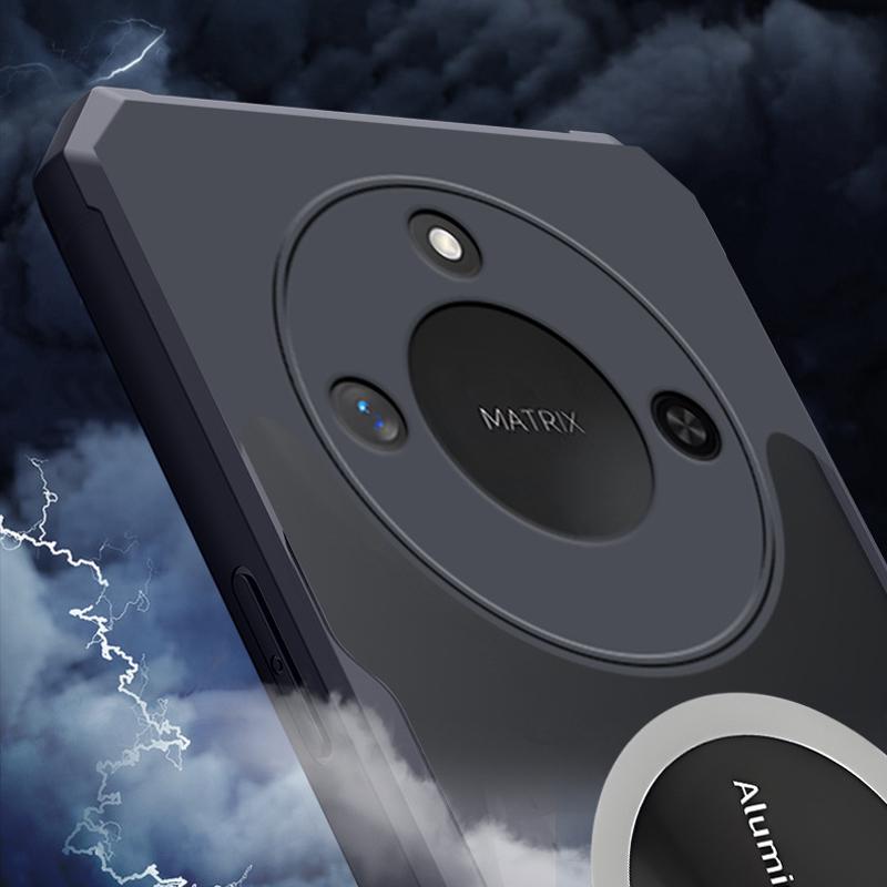 Heat Dissipation Cooling Phone Bumper Case For Honor X60 X50 Pro Magsafing Back Clip Acrylic Cover For Honor X60 X50 X30 X40 GT Transparent Case