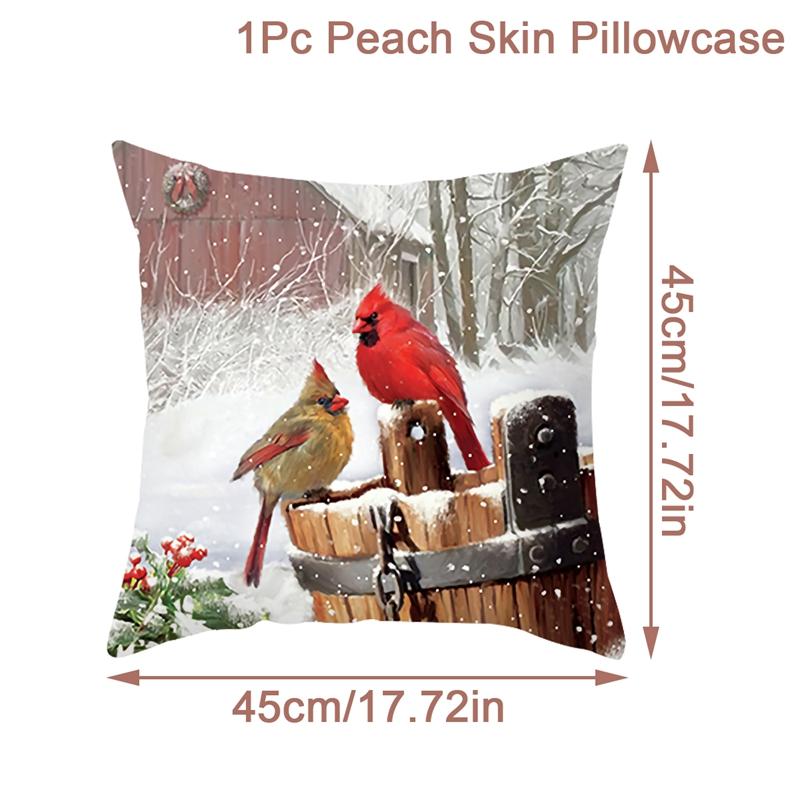 Christmas Cushion Cover Merry Christmas Decorations For Home 2025 Cristmas Ornament Pillow Case Xmas Navidad Gifts New Year 2025