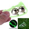 10pcs Glow Night Indicator Double Bells Alarm Fishing Gear Equipment for Lake River Arched Fishing Bells Rod Alarm