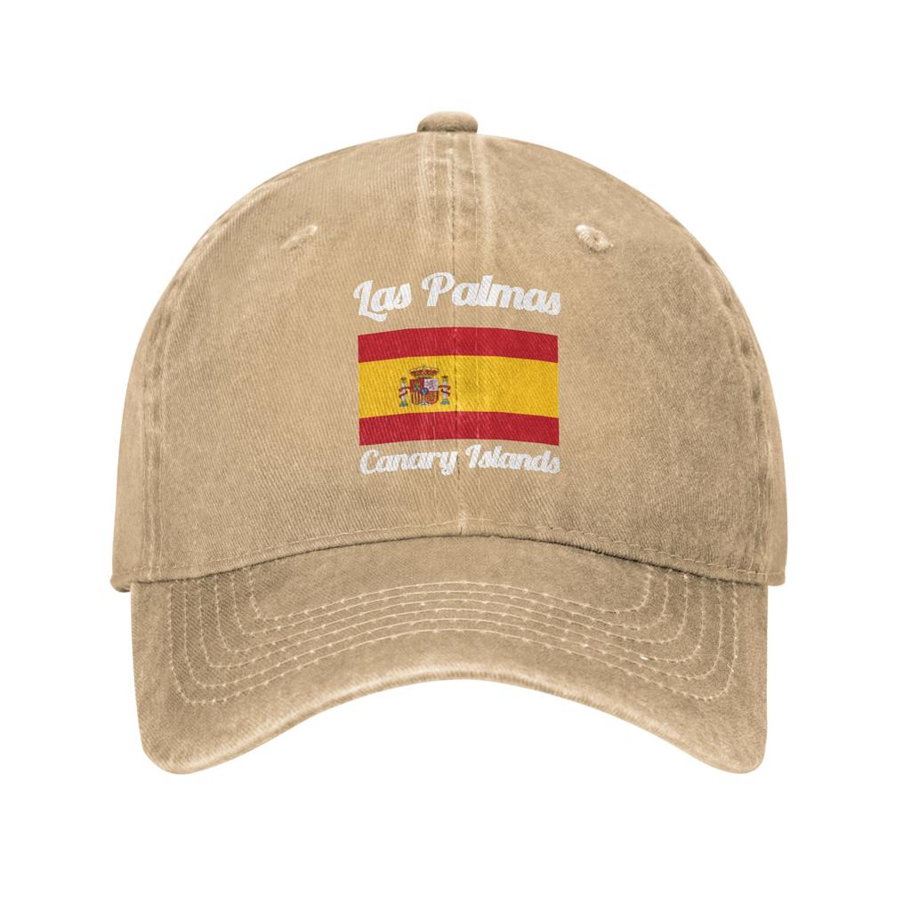 Spain Las Palmas Canary Islands Unisex Retro Cowboy Washed Baseball Caps Men Denim Street Tide Hat Women Hip Hop Trucker Cap