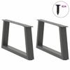 VidaXL V-shaped Coffee Table Legs, 2 Pieces, Anthracite, 60 X (30-31,3) Cm, Steel 4012534